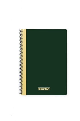 STOREMAX Pruva Ofis Serisi, A4 120 Yaprak Çizgili Karton Kapaklı Pet Spiralli Defter, Yeşil 1014773
