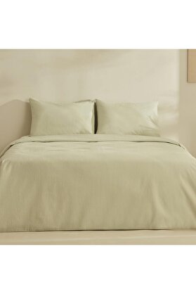 STOREMAX Home Fiora Soft Touch%100 Pamuk Çift Kişilik Nevresim Takımı Yeşil 1175713