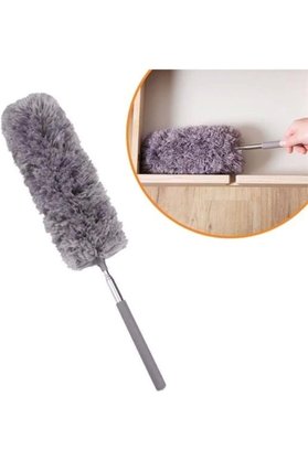 STOREMAX Cm Teleskopik Uzatılabilir Mikrofiber Yumuşak Başlıklı Gri Toz Alma Fırçası Toz Püskülü 1014773