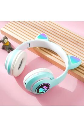 STOREMAX H10 CAT KEDİLİ LED IŞIKLI KAFAÜSTÜ BLUETOOTH KULAKLIK (ZÜMRÜT YEŞİL) 1175713