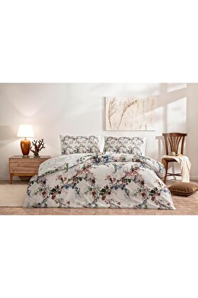 STOREMAX Dalila Ranforce Çift Kişilik Nevresim Takımı Kremrengi 1014773