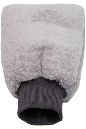 STOREMAX Way Oto Yıkama Eldiveni Astarlı Araç Temizleme Mikrofiber Araba Cila Eldiveni Gri 1014773