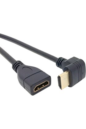 STOREMAX elizzashop HDMI Dişi Erkek Uzatma Aparatı 90 Derece Dirsek Kablosu 50 cm 4666 elizzashop 1174223