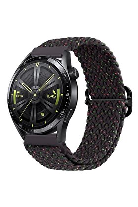 Buti̇k Ally 20Mm Gear S2 R600 Watch S4 42Mm Huawei̇ Watch Gt 20Mm Japon Tokalı Elasti̇k Kayış Kordon-(5775)