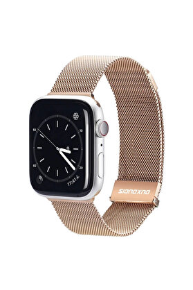 Buti̇k Dux Duci̇s Apple Watch 42/44/45Mm İçi̇n Mi̇lanese Premi̇um Mi̇lano Loop Kayış Kordon-(5775)