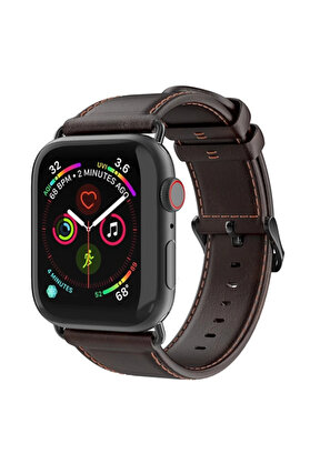 Buti̇k Dux Duci̇s Apple Watch 38/40/41Mm İçi̇n Busi̇ness Deri̇ Kayış Kordon-(5775)