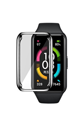 Buti̇k Huawei̇ Honor Band 6 360 Koruma Ultra İnce Si̇li̇kon Kılıf-(5775)