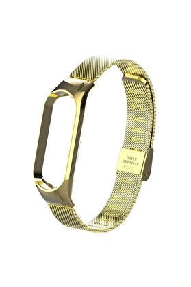 Buti̇k Xi̇aomi̇ Mi̇ Band 5 Metal Kayış Kordon Kopçalı Mi̇lano Loop-(5775)