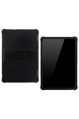 Buti̇k Huawei̇ Medi̇apad T510 Standlı Si̇li̇kon Kılıf-(5775)