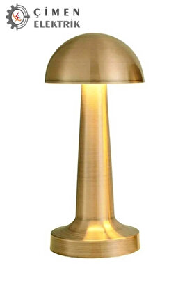 gizmurstore NOAS YL86 1230 Atina Şarjlı Gold Masa Lambası 3 Renk