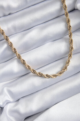 Toptan Bulurum 316L Çelik Gold Renk 60 cm Burgu Model Kadın Ke
