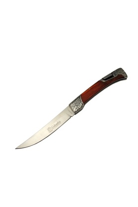 OEM A 3165 A Kamp Çakı 24 Cm - Ahşap Metal Saplı, Kemerlikli