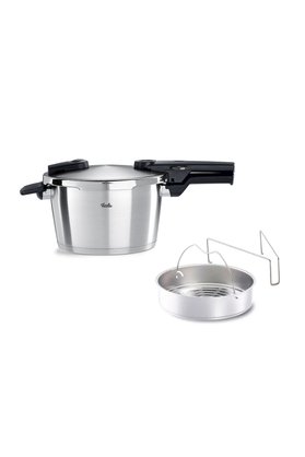 Fissler Vitaquick Premium 4 5 Litre Düdüklü Tencere + Buharda Pişirme Aparatı