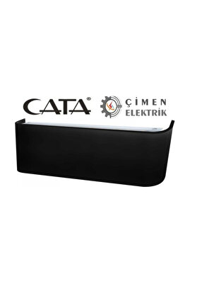 gizmurstore CATA CT 5213 12W Modern Penguen Led Aplik Siyah Kasa 3200K Günışığı