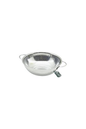 Go İthalat 22Cm Metal Kulplu Çeli̇k Sepet Süzgeç İnce Tel Ayaklı (5258)