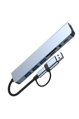 Evimdeyokyok Byl 2218Tu Support 8 İn 1 Type-C Usb Çevirici