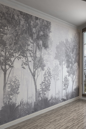 dreamwall Sisli Orman Manzaralı Tek Parça Tekstil Duvar Kağıdı