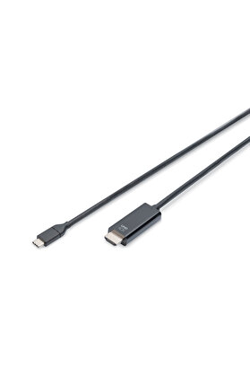 Digitus USB Type-C Gen2 adapter / converter cable, Type-C to HDMI A M/M, 5m, 4K/60Hz, 18GB, bl, gold