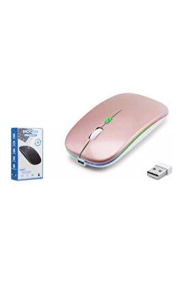 evimdeyokyok ZR215 Cba100 Rgb Rose Gold Şarjlı Mouse