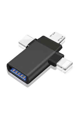 evimdeyokyok ZR172 Siyah T Otg Çoğaltıcı Aparat