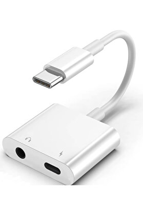 evimdeyokyok ZR733 Gl054-1 Type-C Aux Şarj Çevirici