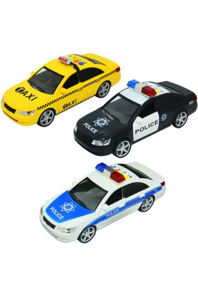 SepetBudur Nessiworld Sunman 1:16 Sesli Işıklı Polis Ve Taksi