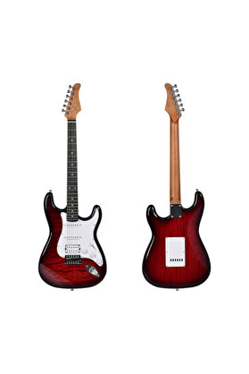 Kaysen KST-217 RD Elektro Gitar | ST Kasa HSS Manyetik
