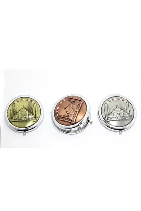 gizmurstore Metal İstanbul Temalı Yöresel Kabartmalı El Aynası 2alk112