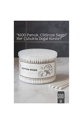 Toptan Bulurum %100 Pamuk Kulak Çubuğu – 300’lü Paket