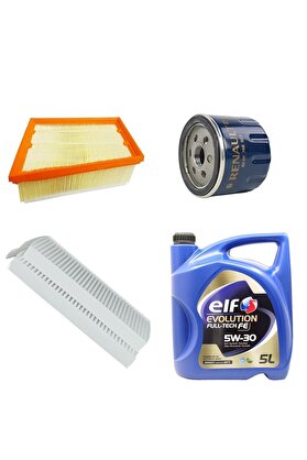ELF 5w-30 5lt 2025 +Renault Latitude 1.5 DCi Filtre Seti 110HP Model 2011-2019