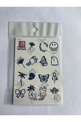 Ai̇rbrush Tattoo Parmak Dövmeleri̇ Model5 11X8 Cm Yarı Kalıcı Geçi̇ci̇ Dövme Yapıştırma Dövme