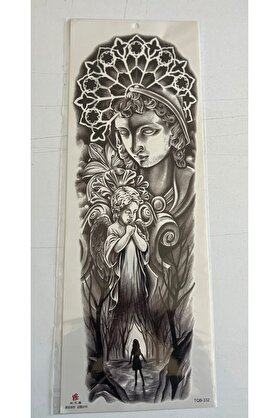 Ai̇rbrush Tattoo Anne Ve Bebek 1 Hafta Kalıcı Tam Kol Kaplama Bacak Yapıştırma Geçi̇ci̇ Dövme 46 Cm