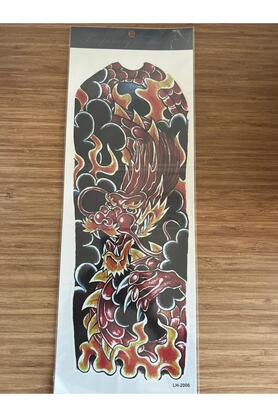 Ai̇rbrush Tattoo Ejderha 1 Hafta Kalıcı Tam Kol Bacak Yapıştırma Geçi̇ci̇ Dövme 46 Cm