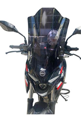 B1MOTO Bajaj Pulsar N 250 2022-26 Uyumlu Uzun Ön Cam Füme