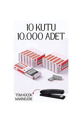 Toptan Bulurum 10 Kutu 10.000 Adet Küçük Zımba Teli