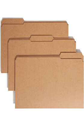 STOREMAX Dosya Klasörü, Güçlendirilmiş 1/3-Kesim Tab, Mektup Boyutu,, Kutu Başına 100