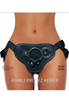 FantaziAtölyesi Censan Forjin Ayarlanabilir 3 Halkalı Belden Bağlama Kemeri Siyah
