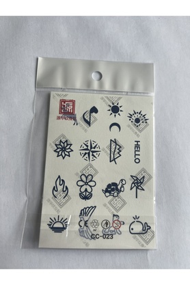 Ai̇rbrush Tattoo Parmak Dövmeleri̇ Model3 11X8 Cm Yarı Kalıcı Geçi̇ci̇ Dövme Yapıştırma Dövme