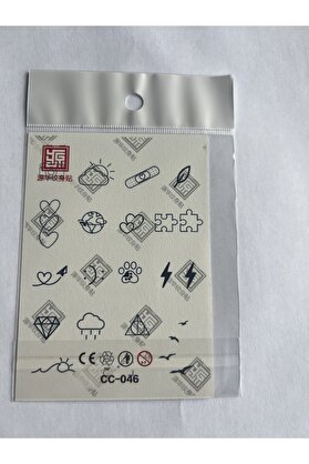 Ai̇rbrush Tattoo Parmak Dövmeleri̇ Model8 11X8 Cm Yarı Kalıcı Geçi̇ci̇ Dövme Yapıştırma Dövme