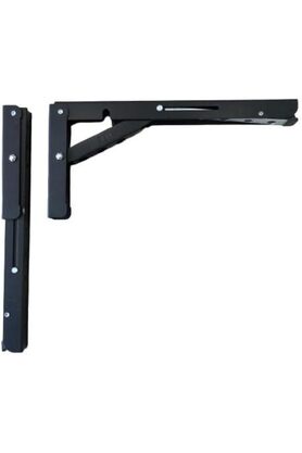 STOREMAX buydash Hırdavat Mandallı Katlanabilir Masa Konsolu 1 Çift Siyah 40cm goldshine 995340