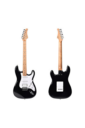 Kaysen KST-210-H BK Elektro Gitar | ST Kasa HSS Manyetik