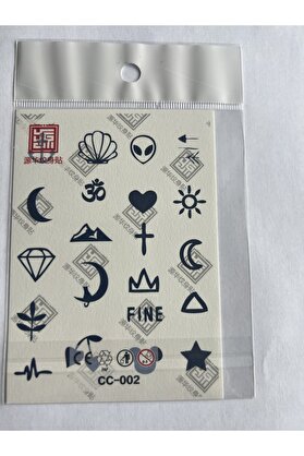 Ai̇rbrush Tattoo Parmak Dövmeleri̇ Model2 11X8 Cm Yarı Kalıcı Geçi̇ci̇ Dövme Yapıştırma Dövme