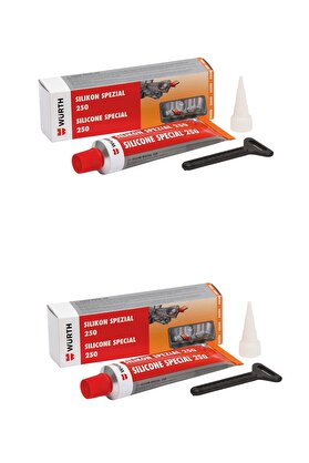 Würth Silikon Sıvı Conta 250c 70 Ml / 2'li Paket / Orjinal Alman Üretimi Renk Siyah
