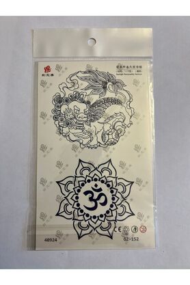 Ai̇rbrush Tattoo Dragon Çi̇n Aylık Yarı Kalıcı Kalıcı Geçi̇ci̇ Dövme Yapıştırma Dövme