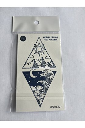 Ai̇rbrush Tattoo Dalga 11X8 Cm Yarı Kalıcı Geçi̇ci̇ Dövme Yapıştırma Dövme