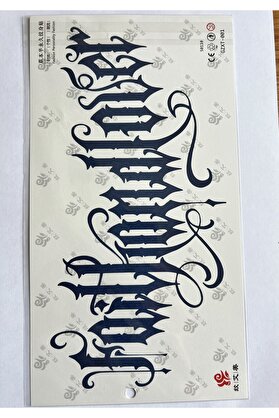 Ai̇rbrush Tattoo Büyük Boy Bel Göğüs Sırt İçi̇n 28X15 Cm Gzxt-001 Yarı Kalıcı Geçi̇ci̇ Dövme