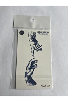 Ai̇rbrush Tattoo Ademi̇n Eli̇ 11X8 Cm Yarı Kalıcı Geçi̇ci̇ Dövme Yapıştırma Dövme