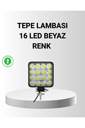 Toptan Bulurum 16 LED OffRoad Çalışma Lambası – Alüminyum Gövde, Suya ve Darbeye Dayanıklı, 12/24V