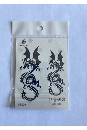 Ai̇rbrush Tattoo Dragon Mi̇ni̇mal 11X8 Cm Yarı Kalıcı Geçi̇ci̇ Dövme Yapıştırma Dövme