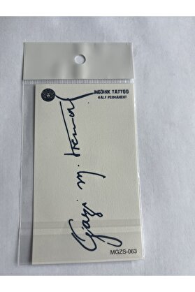 Ai̇rbrush Tattoo Gazi̇ Mustafa Kemal Atatürk 11X8 Cm Yarı Kalıcı Geçi̇ci̇ Dövme Yapıştırma Dövme